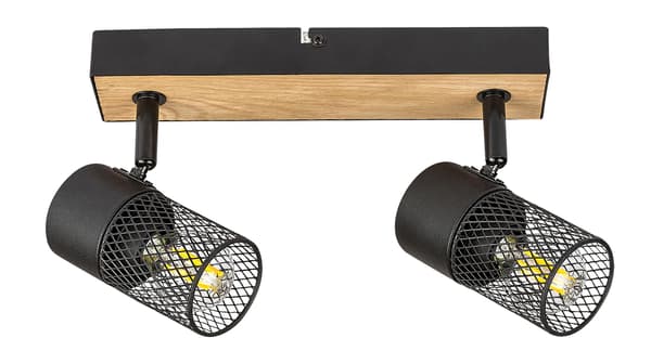 Loftspot eg / sort E14 2x40W Metta 71152 Rabalux