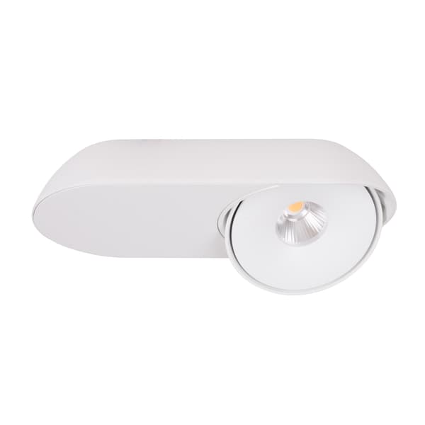 Loftspot moderne bevægelig oval hvid LED 10W VECTOR Maxlight