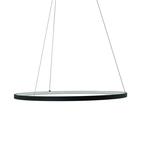 Sort LED-ring pendellampe 36W Peoria IdeaLed