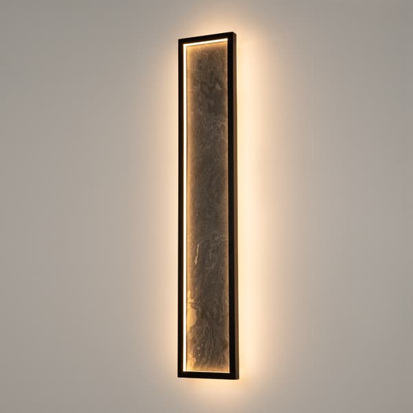 Væglampe art deco sort tekstureret steninteriør LED 70W ORIGN Maytoni
