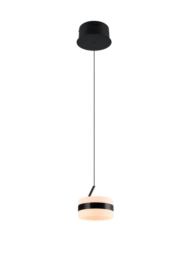 Minimalistisk sort lille LED ring pendel 8W DIOS Trio