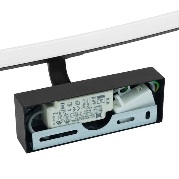 LED-spejllampe sort 4000K 50cm TERRA ID-9057 IdeaLED