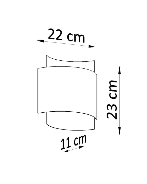 Væglampe IMPACT sort Sollux Lighting SL.0858