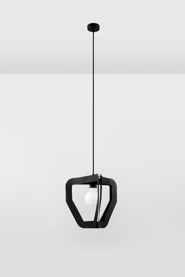 TRES sort pendellampe fra Sollux Lighting model SL.0930