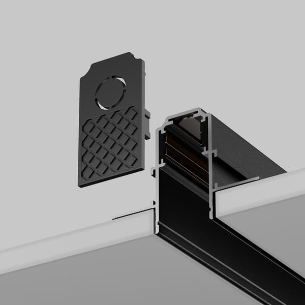 Ändlock för strömskenor svart EXILITY Maytoni Technical