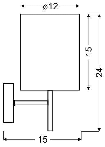 Candellux YAN 21-45386 seinävalaisin, messinki