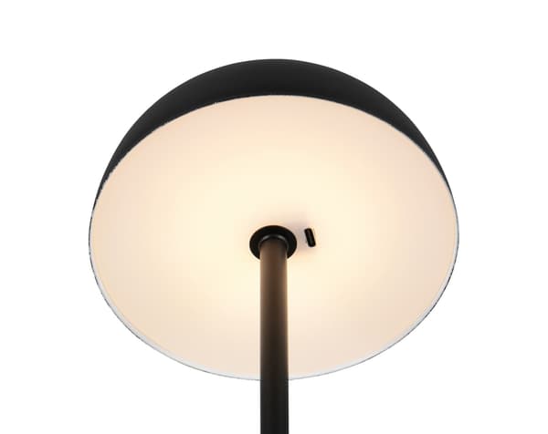Bordlampe moderne sort trådløs LED champignon 1.3W MUNOZ RL