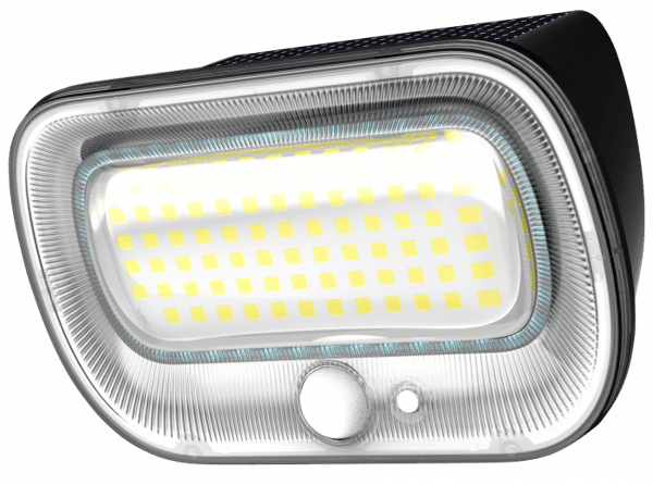 Ecolight EC20111 solcellsvägglampa med mikrovågsrörelsesensor