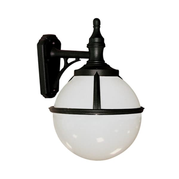 Utomhusvägglampa vit kula E27 60W Glenbeigh Elstead
