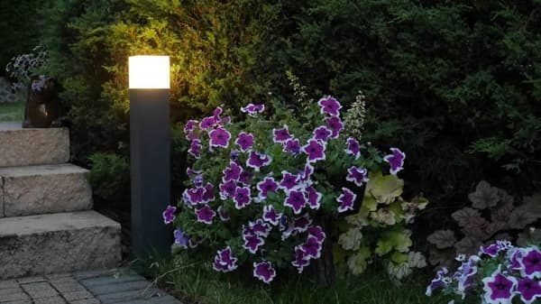 40 cm 1xE27 sort IP44 SU-MA Cube CB-MAX 400 BL lysstolpe