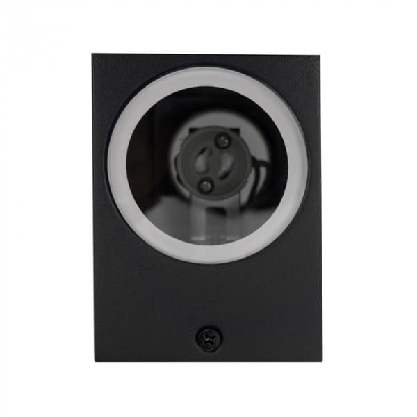Ulkoseinävalaisin 2xGU10 IP44 alumiini musta Ecolight EC79085