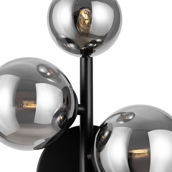 Sort væglampe, glaskugler Dallas Maytoni MOD545WL-03B