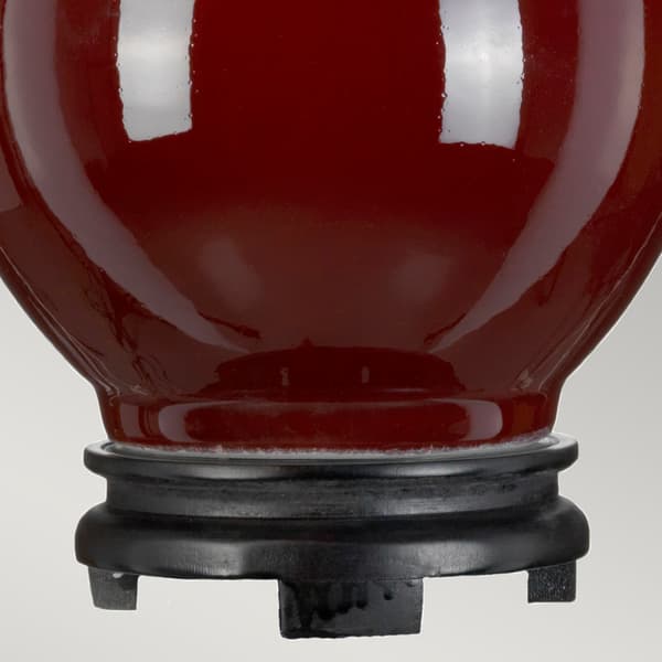 Rød keramisk bordlampe Harbin E27 60W Designer's Lightbox