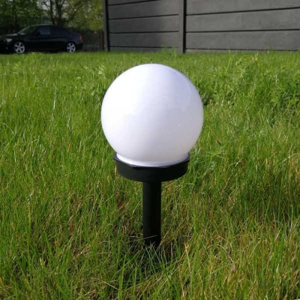 Solar havelampe kugle LED med spyd Ecolight EC20769