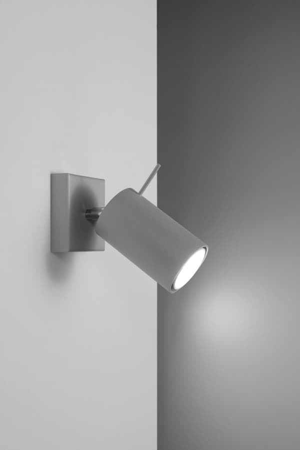 Vägglampa RING 1 Grå Sollux Lighting SL.0449