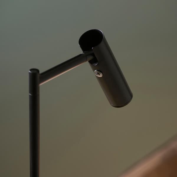 Moderne gulvlampe til læsning mat sort bevægelig LED-spot 4W DEDICATED READER Endon
