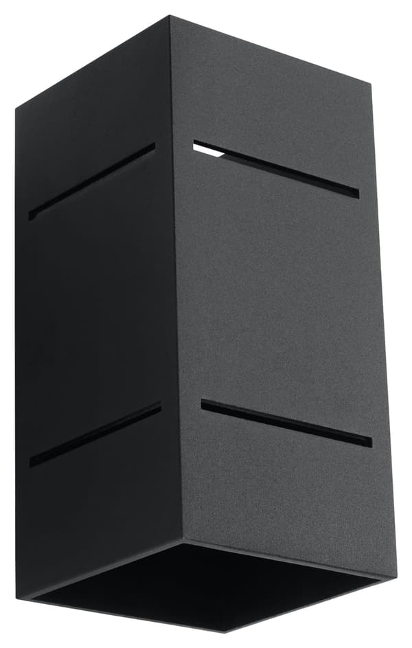 Væglampe BLOCCO Sort Sollux Lighting SL.0478