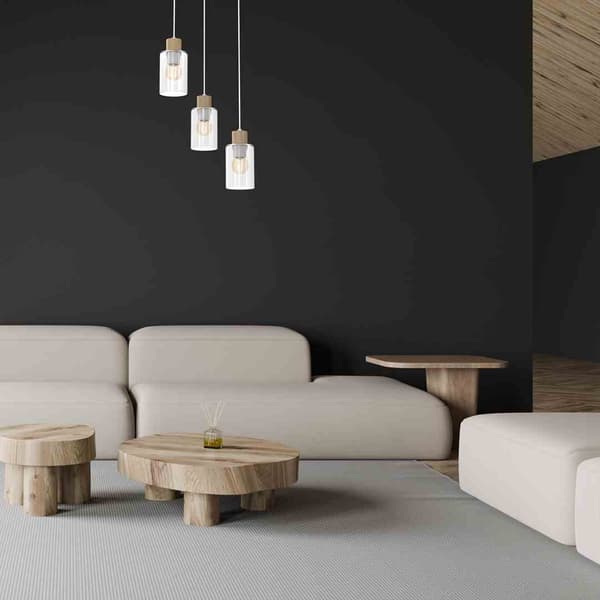 Milagro MADERA MLP8556 hvid pendel lysekrone