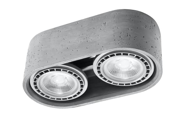 Taklampa BASIC 2 betong Sollux Lighting SL.0882