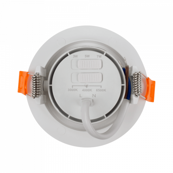 Infälld LED-spotlight 3W/5W/7W CCT vit rund Ecolight