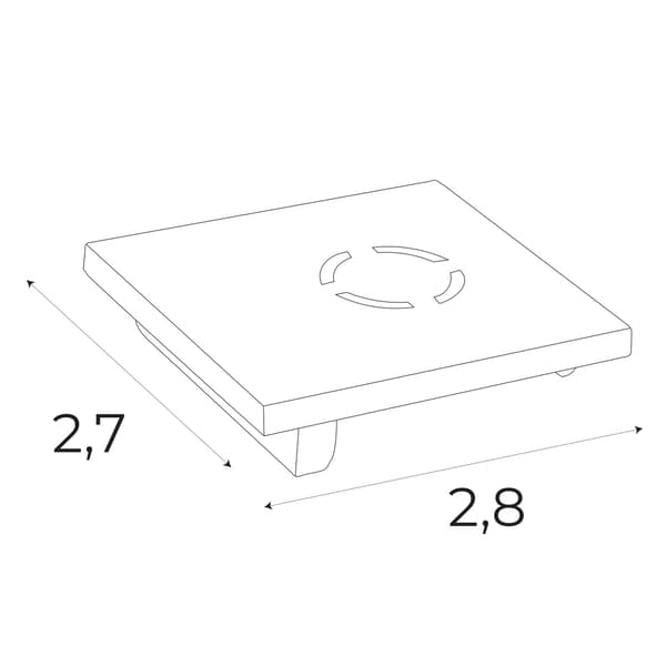 Ändlock för MT0011, MT0012 skenor svart Maxlight