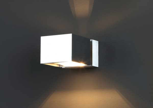Seinävalaisin hopea neliö FLEXI 1xG9 40W BOK.93B Maxlight