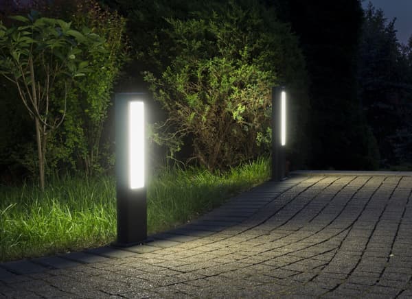 LED-ulkoseinävalaisin 8W tummanharmaa IP54 SU-MA Evo GL15404