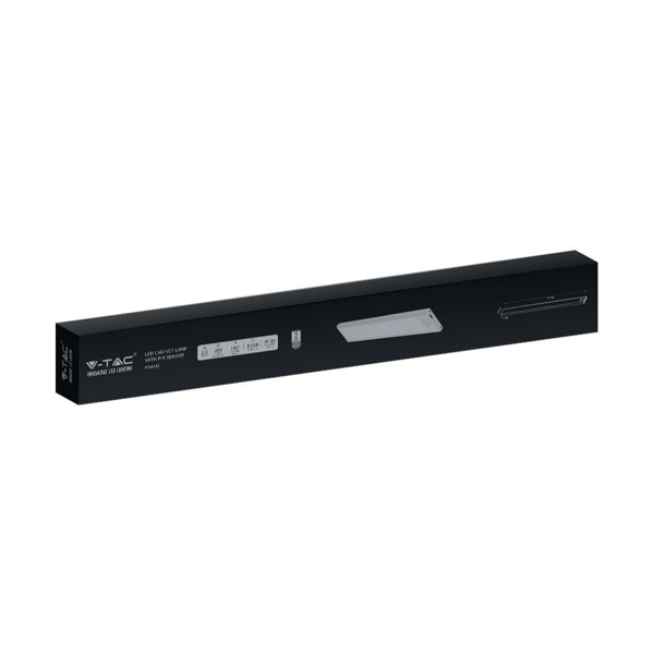 V-TAC 2,5W LED Underskåpsbelysning Silver Rörelsesensor USB-laddning 60cm VT-8143 neutral 260lm