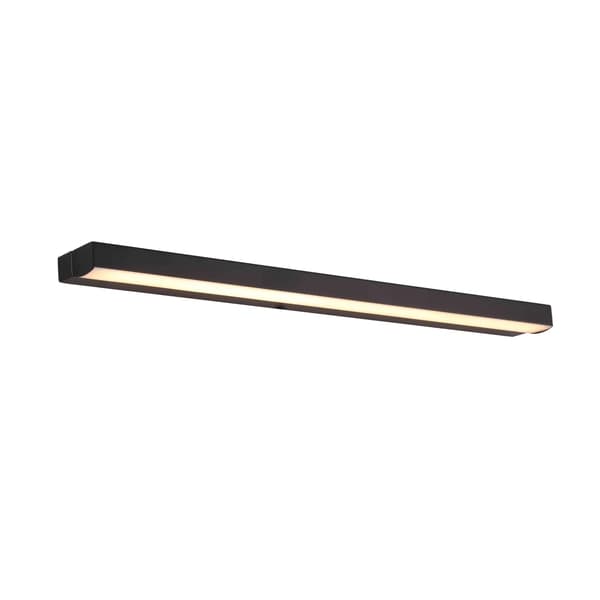 Moderne badeværelsesvæglampe 4000K sort lineær LED 7W TRIO Maxlight