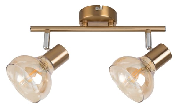 Takspotlight antikguld / bärnsten E14 2x40W Holly 5547 Rabalux