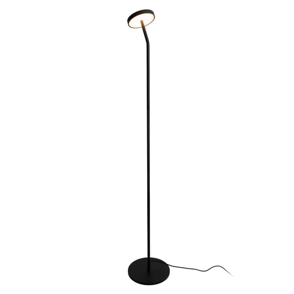 Industriel gulvlampe sort LED-disk 8W IBIZA Maxlight