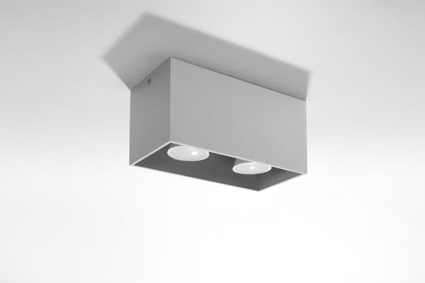 Spot QUAD MAXI Harmaa Sollux Lighting SL.0382