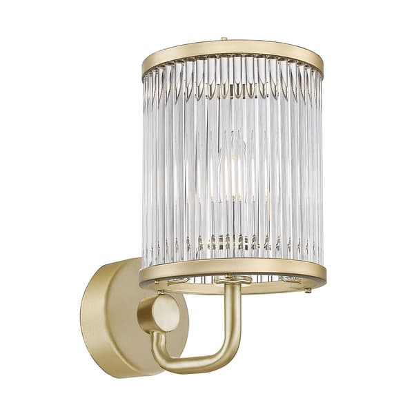 Klassisk væglampe guld glas E14 60W SERGIO Zuma Line