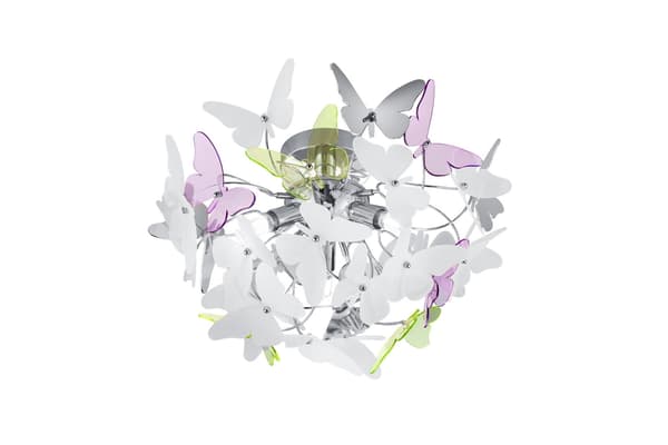 Moderne loftlampe BUTTERFLY sølv RL R60213017