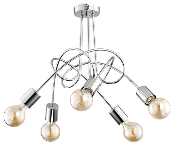 Ljuskrona Alfa TANGO CHROME 5x60W 24465