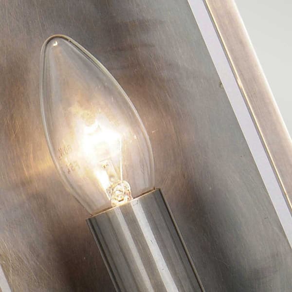 Utomhusvägglampa mörkbrun E14 40W Holborn Elstead