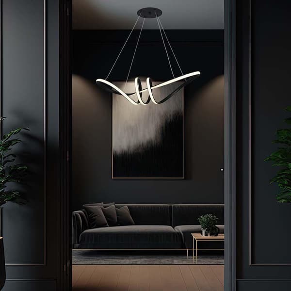 V-TAC VT-7798-8010 LED lineær pendellampe 3000K sort