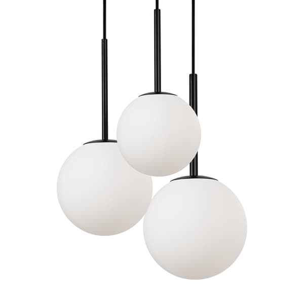 Pendellampe hvide runde skærme Basic form Maytoni MOD321PL-03B