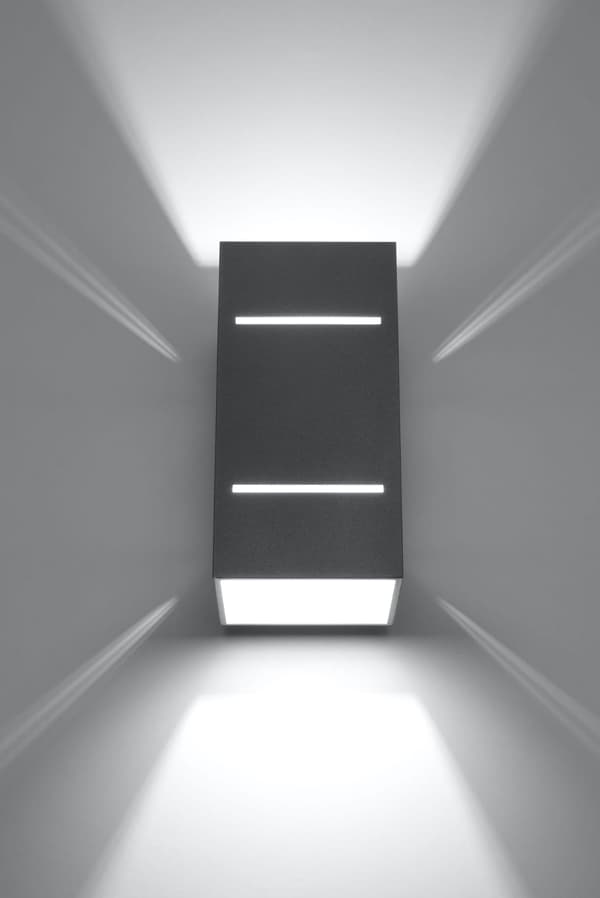 Seinävalaisin BLOCCO Harmaa Sollux Lighting SL.0479