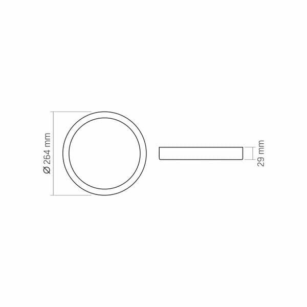 Loft Down Light sort klasse E 20W 2500lm 3000K / 4000K / 6500K 26.4 cm Videx