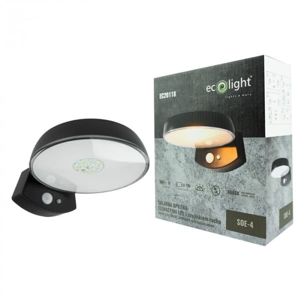 Ecolight EC20118 Solar utomhusvägglampa med rörelsesensor