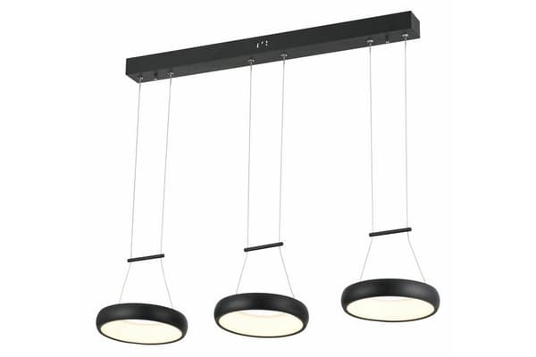 Moderne pendellampe 3 sorte ringe Thea LED 12W REA338203-30 Reality