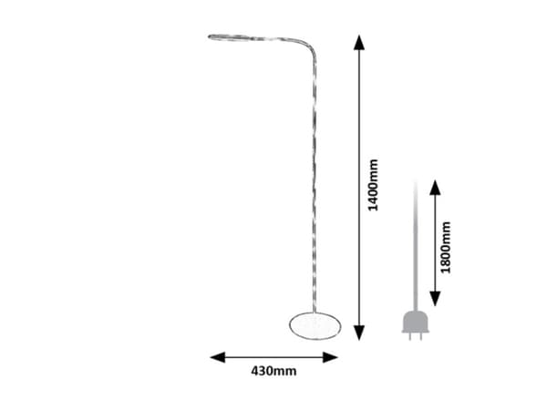 Adelmo 74009 Rabalux 10W LED gulvlampe