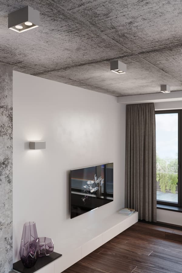 Væglampe QUAD MAXI sort Sollux Lighting SL.0527