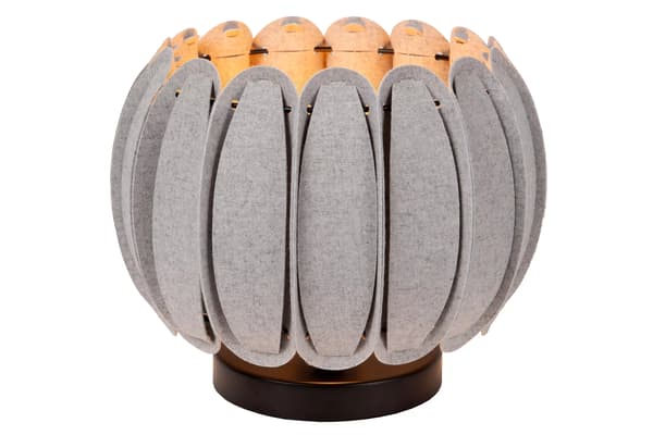 Bordlampe grå moderne blomst E27 Spencer Lucide