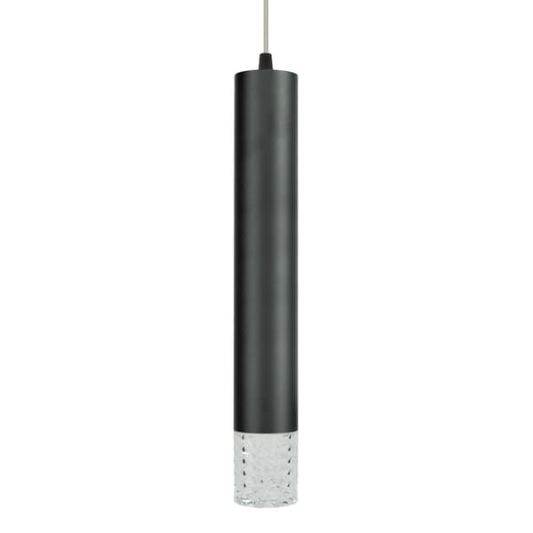Sort rør pendel Tubi 1xGU10 8W Milagro