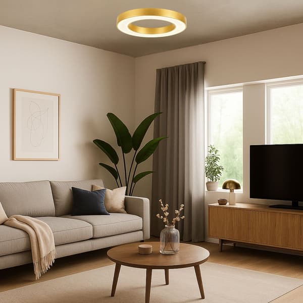Moderne loftsplafond guldring LED 24W Cirano Rabalux