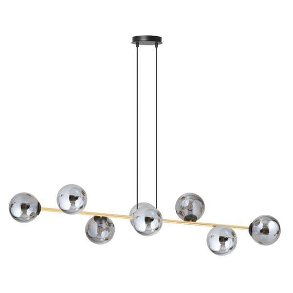 Lysekrone over bord Emibig 8xE14 10W GRAVITY 8 sort guld grafit 1237/8