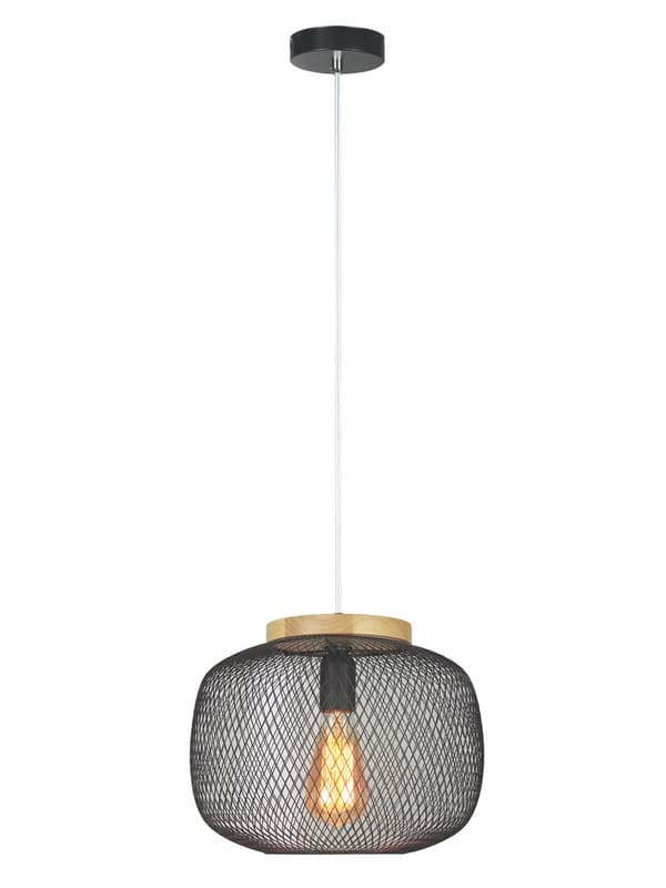 Skandinavisk pendellampe E27 1x40W sort 5238 Rupert Rabalux