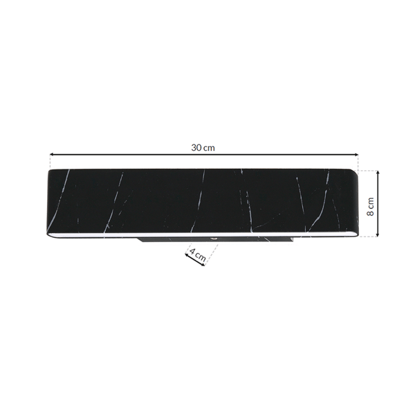 Seinävalaisin 1x12W LED PIERCE ML6471 Milagro